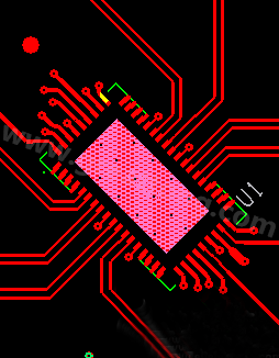 一個使用0.5mm pitch QFN封裝的典型的1.6mm 板厚的6層板PCB設計-深圳宏力捷